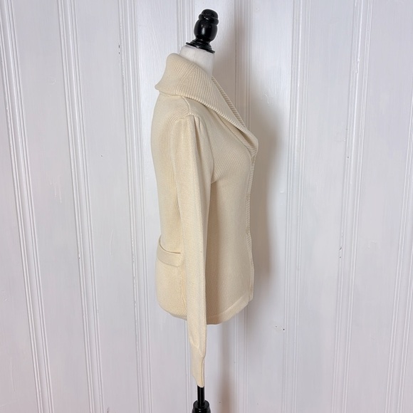 POLO JEAN COMPANY by RALPH LAUREN vintage cream cardigan - Picture 2 of 10